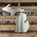 State Of Michigan Metal Wall Art - Michigan Metal Artwork