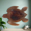 Seaside Turtle Metal Wall Art