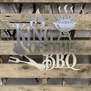 King Of The BBQ Metal Wall Art - Michigan Metal Artwork