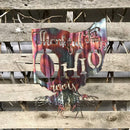 Thankful For My Ohio Roots Metal Wall Art - Michigan Metal Artwork