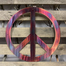 Peace Symbol Metal Wall Art - Michigan Metal Artwork