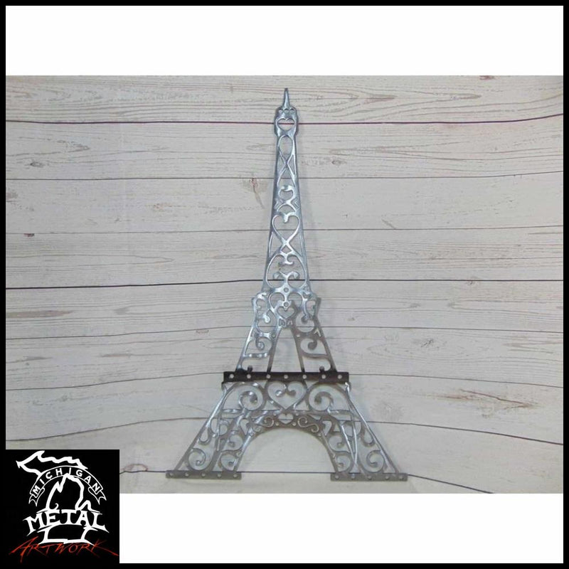 Eiffel Tower Metal Wall Art Polished Novelty