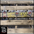 Good Wine Life Metal Wall Art