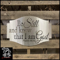 Know That I Am God Metal Wall Art Polished Religious