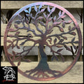 Modern Olive Tree Of Life Metal Wall Art 18 X / Inferno Trees &amp; Leaves