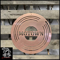 Motown Record Metal Wall Art Copper / 16 Round Music