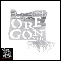 Thankful For My Oregon Roots Metal Wall Art Polished Torched - Indoor Only /