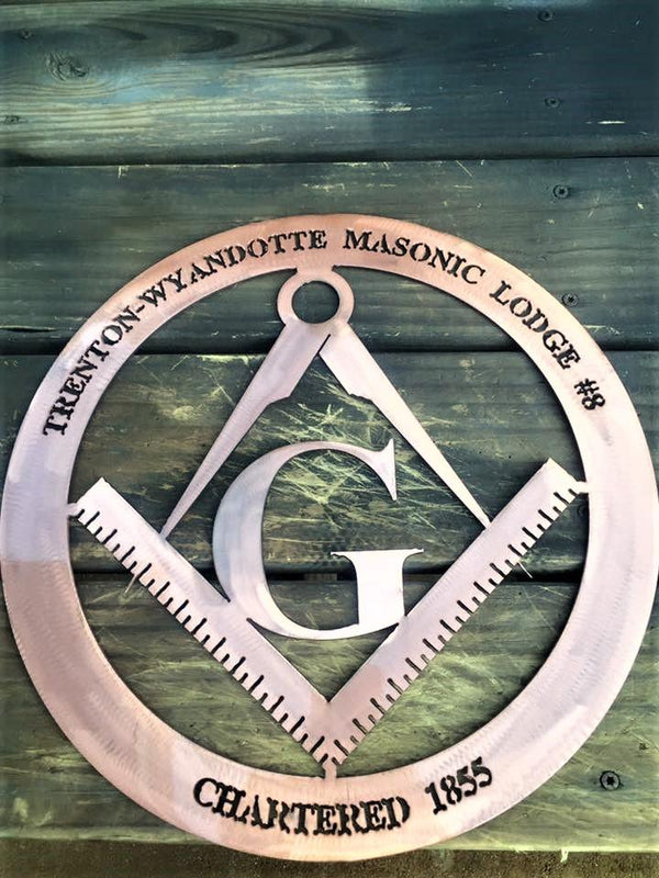 Masonic Lodge Logo Trenton Michigan Customized