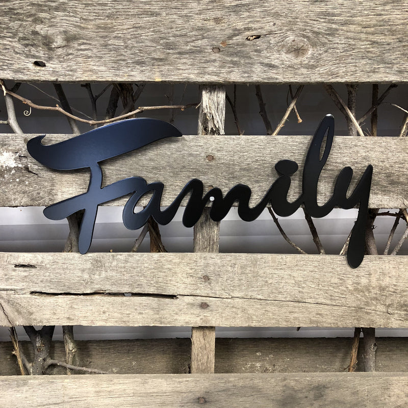 Family Metal Wall Art - Michigan Metal Artwork