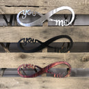 You & Me Infinity Band Metal Wall Art - Michigan Metal Artwork