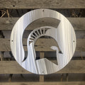 MSU Spartan Logo Metal Wall Art - Michigan Metal Artwork