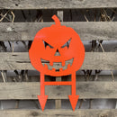 Pumpkin Metal Yard Art - Michigan Metal Artwork