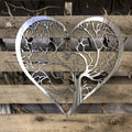 Heart Tree Of Life Metal Wall Art - Michigan Metal Artwork