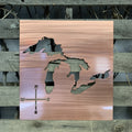 Great Lakes Sign Metal Wall Art - Michigan Metal Artwork