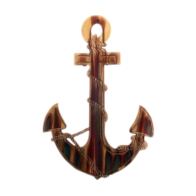 Ships Anchor Metal Wall Art - Michigan Metal Artwork