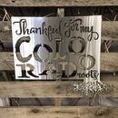 Thankful For My Colorado Roots Metal Wall Art - Michigan Metal Artwork