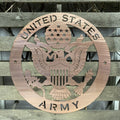 United States Army Metal Wall Art Logo - Michigan Metal Artwork