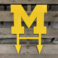 Michigan Wolverines Metal Yard Art - Michigan Metal Artwork