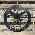 United States Air Force Metal Wall Art Logo - Michigan Metal Artwork