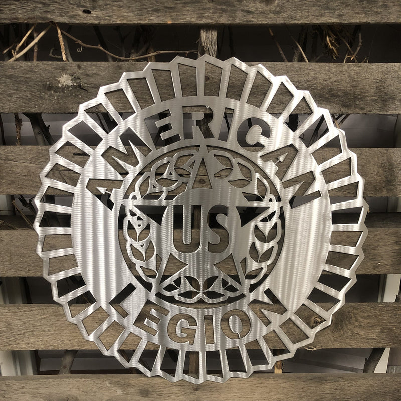 American Legion Metal Wall Art Logo - Michigan Metal Artwork