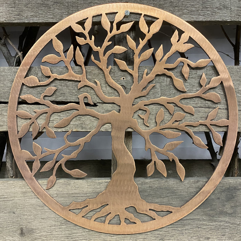 Modern Olive Tree Of Life Metal Wall Art - Michigan Metal Artwork