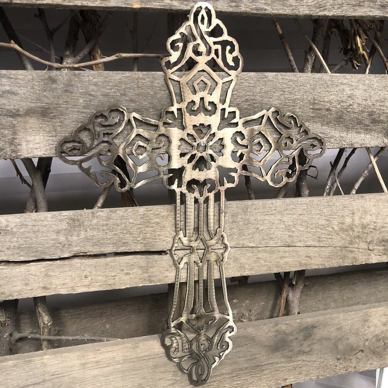 Religious Cross Metal Wall Art