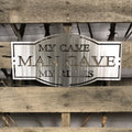 My Man Cave Metal Wall Art Sign - Michigan Metal Artwork