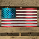 American Flag Metal Wall Art - Michigan Metal Artwork