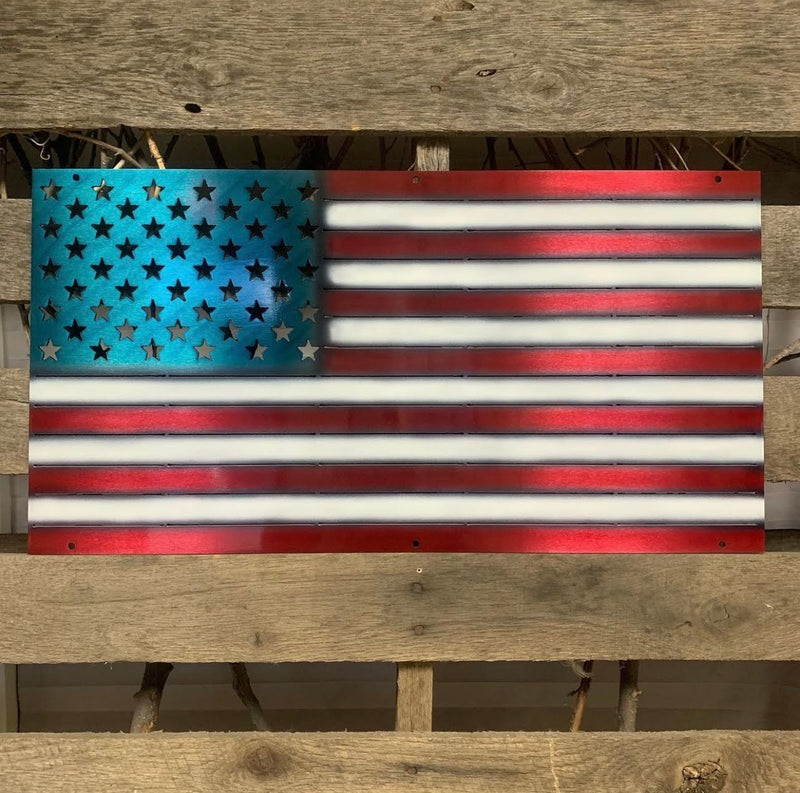 American Flag Metal Wall Art