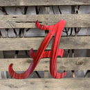 Alabama "A" Metal Wall Art - Michigan Metal Artwork