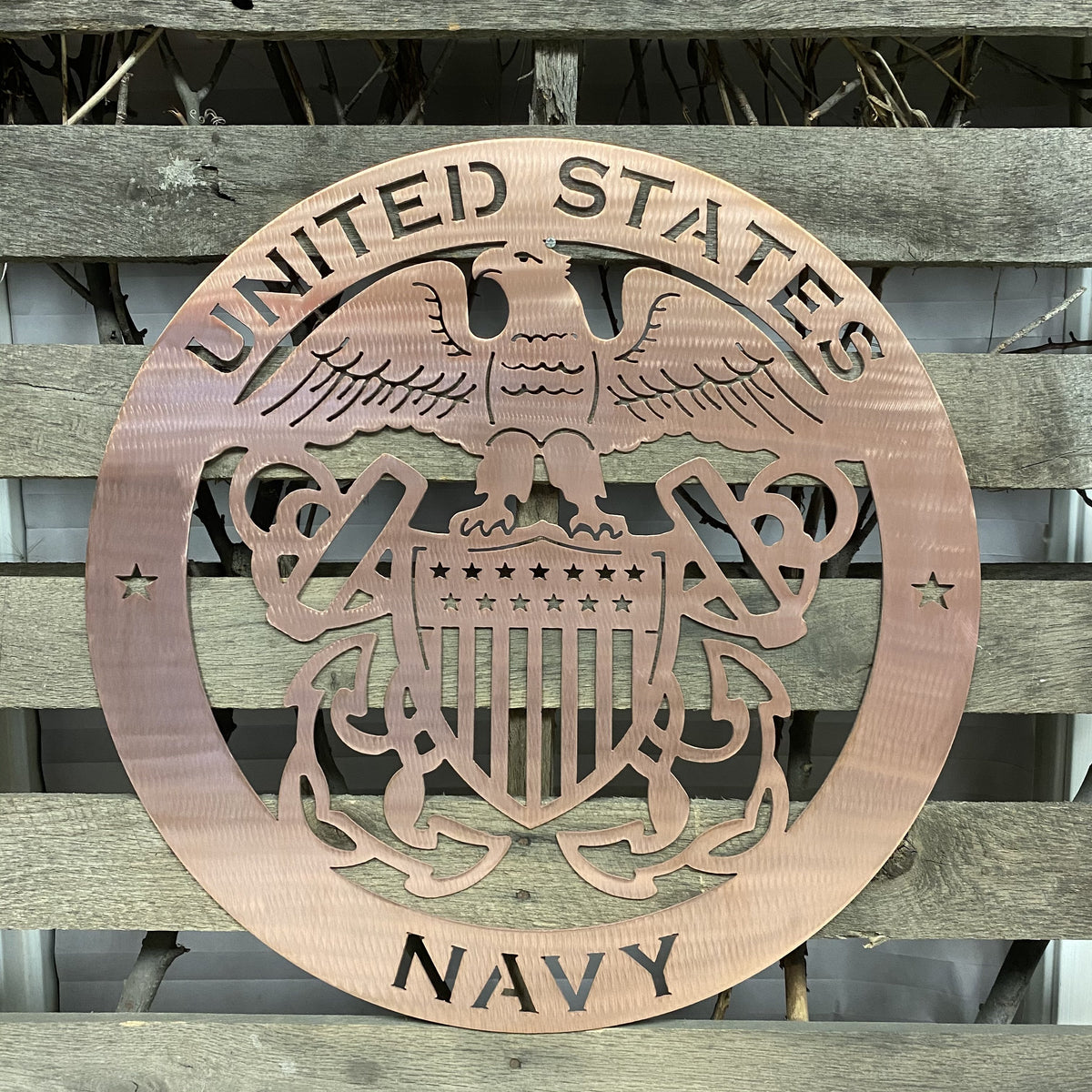 United States Navy Metal Wall Art Logo