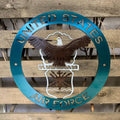 United States Air Force Metal Wall Art Logo - Michigan Metal Artwork