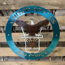 United States Air Force Metal Wall Art Logo - Michigan Metal Artwork