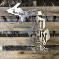 Thankful For My Michigan Roots Metal Wall Art - Michigan Metal Artwork