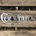 Cocktails Sign Metal Wall Art - Michigan Metal Artwork