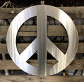 Peace Symbol Metal Wall Art - Michigan Metal Artwork