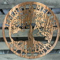 Tree Of Life Monogram Metal Wall Art - Michigan Metal Artwork