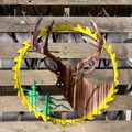 Deer Saw Blade Metal Wall Art - Michigan Metal Artwork