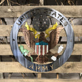 United States Army Metal Wall Art Logo - Michigan Metal Artwork