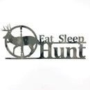 Eat Sleep Hunt Metal Wall Art - Michigan Metal Artwork