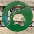 MSU Spartan Logo Metal Wall Art - Michigan Metal Artwork