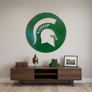 MSU Spartan Logo Metal Wall Art