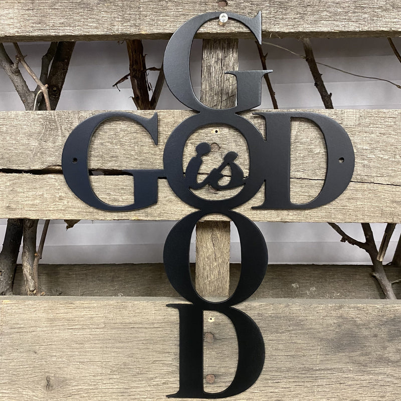 God Is Good Metal Wall Art - Michigan Metal Artwork