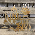 King Of The BBQ Metal Wall Art - Michigan Metal Artwork