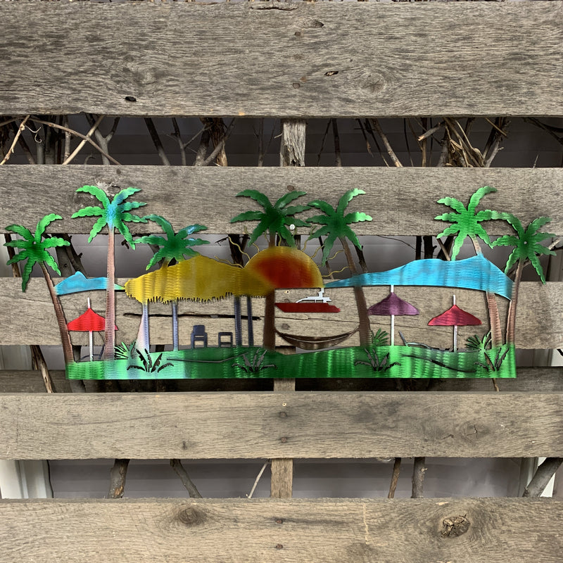 Island Getaway Metal Wall Art - Michigan Metal Artwork