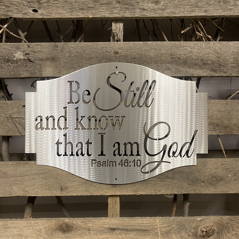 Know That I Am God Metal Wall Art - Michigan Metal Artwork