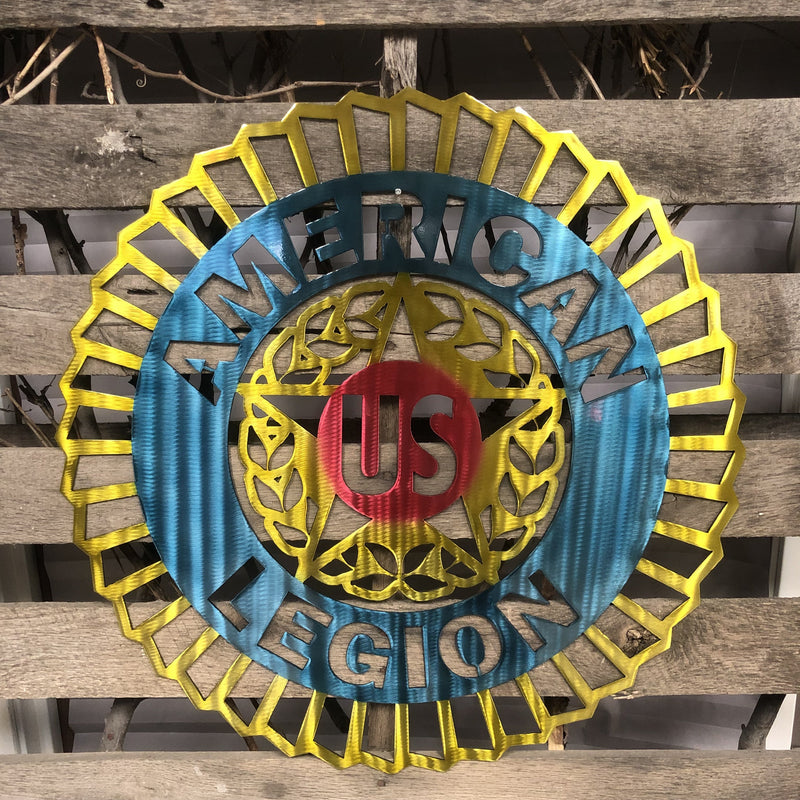 American Legion Metal Wall Art Logo - Michigan Metal Artwork