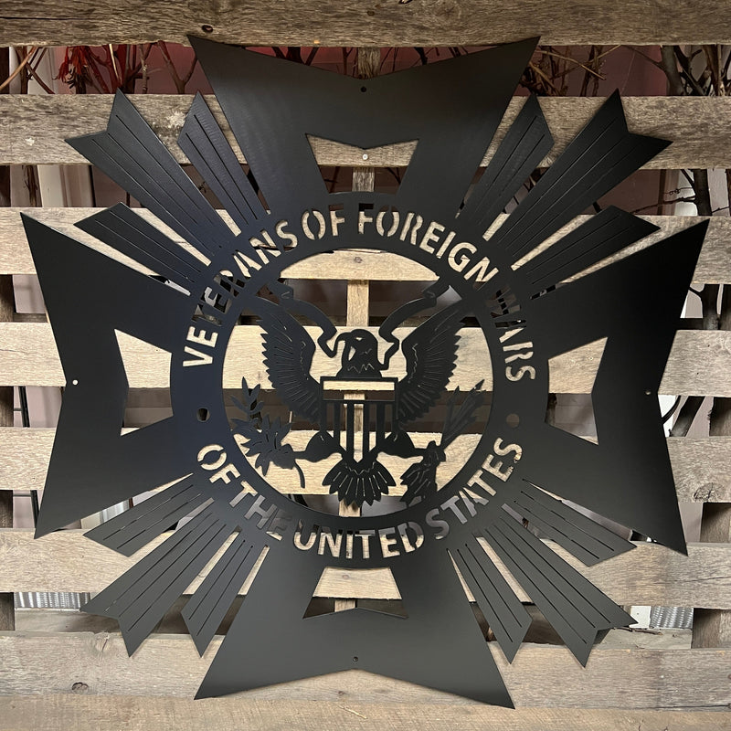 VFW Metal Wall Art Logo - Michigan Metal Artwork