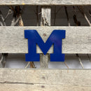 U Of M Metal Magnet - Michigan Metal Artwork