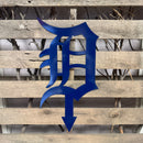 Old English D Metal Yard Art - Michigan Metal Artwork - Michigan Metal Artwork